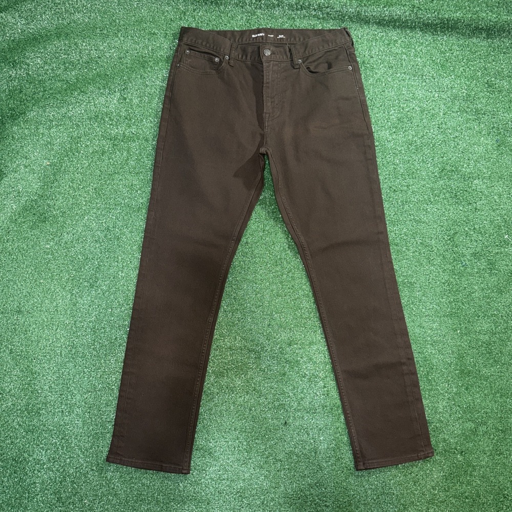 Old Navy Built-In Flex Brown Slim Fit Jeans Men's Size 34x32 Stretch Pants